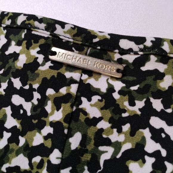 MICHAELl Michael Kors Camouflage Ruffle Top - Picture 7 of 8